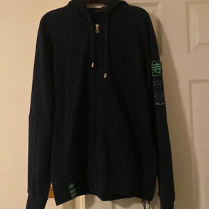 Ralph Lauren cotton blend, full zip fleece hoodie, size L